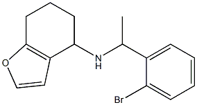 N-[1-(2-bromophenyl)ethyl]-4,5,6,7-tetrahydro-1-benzofuran-4-amine 结构式