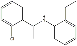 N-[1-(2-chlorophenyl)ethyl]-2-ethylaniline 结构式