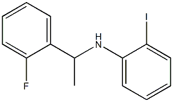 N-[1-(2-fluorophenyl)ethyl]-2-iodoaniline 结构式