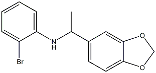 N-[1-(2H-1,3-benzodioxol-5-yl)ethyl]-2-bromoaniline 结构式