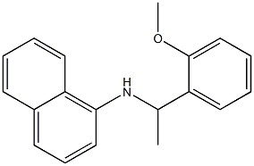 N-[1-(2-methoxyphenyl)ethyl]naphthalen-1-amine 结构式