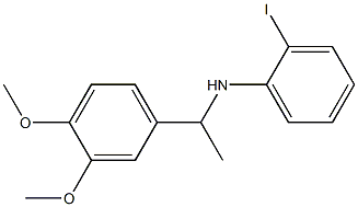 N-[1-(3,4-dimethoxyphenyl)ethyl]-2-iodoaniline 结构式