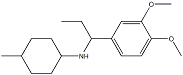 N-[1-(3,4-dimethoxyphenyl)propyl]-4-methylcyclohexan-1-amine 结构式