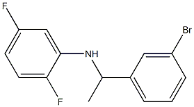 N-[1-(3-bromophenyl)ethyl]-2,5-difluoroaniline 结构式