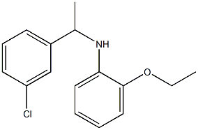 N-[1-(3-chlorophenyl)ethyl]-2-ethoxyaniline 结构式