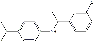 N-[1-(3-chlorophenyl)ethyl]-4-(propan-2-yl)aniline 结构式