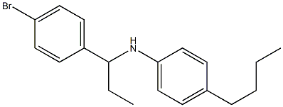 N-[1-(4-bromophenyl)propyl]-4-butylaniline 结构式