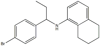 N-[1-(4-bromophenyl)propyl]-5,6,7,8-tetrahydronaphthalen-1-amine 结构式