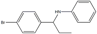 N-[1-(4-bromophenyl)propyl]aniline 结构式