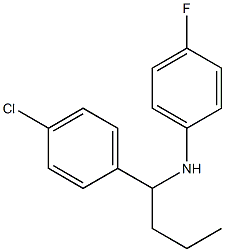 N-[1-(4-chlorophenyl)butyl]-4-fluoroaniline 结构式