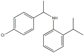 N-[1-(4-chlorophenyl)ethyl]-2-(propan-2-yl)aniline 结构式