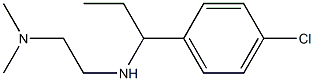 N'-[1-(4-chlorophenyl)propyl]-N,N-dimethylethane-1,2-diamine 结构式