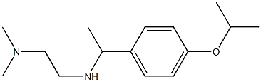 N'-[1-(4-isopropoxyphenyl)ethyl]-N,N-dimethylethane-1,2-diamine 结构式