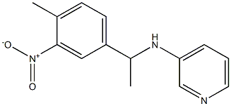 N-[1-(4-methyl-3-nitrophenyl)ethyl]pyridin-3-amine 结构式