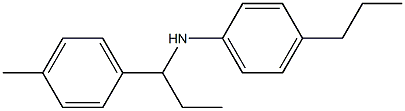 N-[1-(4-methylphenyl)propyl]-4-propylaniline 结构式
