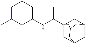 N-[1-(adamantan-1-yl)ethyl]-2,3-dimethylcyclohexan-1-amine 结构式