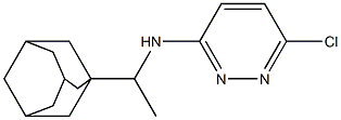 N-[1-(adamantan-1-yl)ethyl]-6-chloropyridazin-3-amine 结构式
