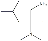 N-[1-(aminomethyl)-1,3-dimethylbutyl]-N,N-dimethylamine 结构式