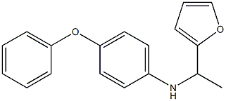 N-[1-(furan-2-yl)ethyl]-4-phenoxyaniline 结构式