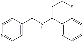 N-[1-(pyridin-4-yl)ethyl]-3,4-dihydro-2H-1-benzothiopyran-4-amine 结构式