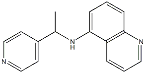 N-[1-(pyridin-4-yl)ethyl]quinolin-5-amine 结构式