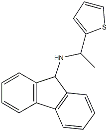 N-[1-(thiophen-2-yl)ethyl]-9H-fluoren-9-amine 结构式