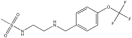 N-[2-({[4-(trifluoromethoxy)phenyl]methyl}amino)ethyl]methanesulfonamide 结构式