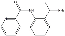 N-[2-(1-aminoethyl)phenyl]pyridine-2-carboxamide 结构式