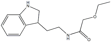 N-[2-(2,3-dihydro-1H-indol-3-yl)ethyl]-2-ethoxyacetamide 结构式