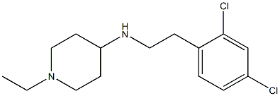 N-[2-(2,4-dichlorophenyl)ethyl]-1-ethylpiperidin-4-amine 结构式