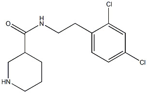 N-[2-(2,4-dichlorophenyl)ethyl]piperidine-3-carboxamide 结构式