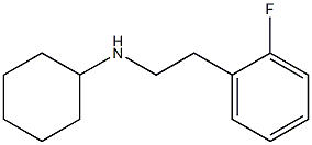 N-[2-(2-fluorophenyl)ethyl]cyclohexanamine 结构式