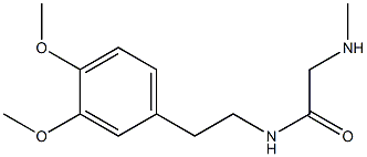 N-[2-(3,4-dimethoxyphenyl)ethyl]-2-(methylamino)acetamide 结构式