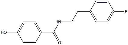 N-[2-(4-fluorophenyl)ethyl]-4-hydroxybenzamide 结构式