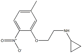 N-[2-(5-methyl-2-nitrophenoxy)ethyl]cyclopropanamine 结构式