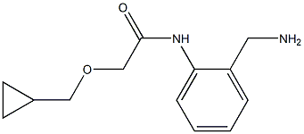 N-[2-(aminomethyl)phenyl]-2-(cyclopropylmethoxy)acetamide 结构式