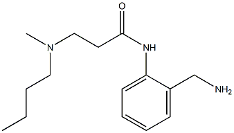 N-[2-(aminomethyl)phenyl]-3-[butyl(methyl)amino]propanamide 结构式