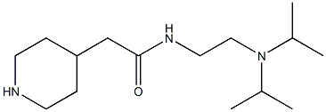 N-[2-(diisopropylamino)ethyl]-2-piperidin-4-ylacetamide 结构式