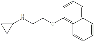 N-[2-(naphthalen-1-yloxy)ethyl]cyclopropanamine 结构式