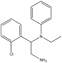 N-[2-amino-1-(2-chlorophenyl)ethyl]-N-ethylaniline 结构式