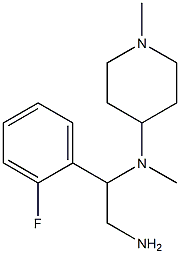 N-[2-amino-1-(2-fluorophenyl)ethyl]-N,1-dimethylpiperidin-4-amine 结构式