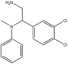 N-[2-amino-1-(3,4-dichlorophenyl)ethyl]-N-methylaniline 结构式