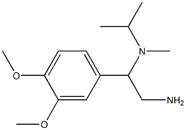 N-[2-amino-1-(3,4-dimethoxyphenyl)ethyl]-N-isopropyl-N-methylamine 结构式