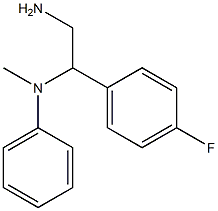 N-[2-amino-1-(4-fluorophenyl)ethyl]-N-methyl-N-phenylamine 结构式