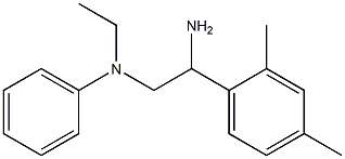 N-[2-amino-2-(2,4-dimethylphenyl)ethyl]-N-ethylaniline 结构式