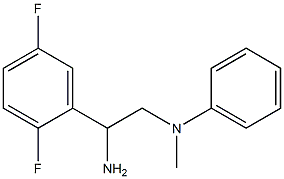 N-[2-amino-2-(2,5-difluorophenyl)ethyl]-N-methyl-N-phenylamine 结构式