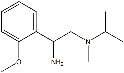 N-[2-amino-2-(2-methoxyphenyl)ethyl]-N-isopropyl-N-methylamine 结构式