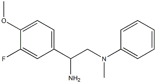 N-[2-amino-2-(3-fluoro-4-methoxyphenyl)ethyl]-N-methylaniline 结构式