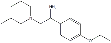 N-[2-amino-2-(4-ethoxyphenyl)ethyl]-N,N-dipropylamine 结构式