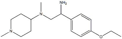 N-[2-amino-2-(4-ethoxyphenyl)ethyl]-N-methyl-N-(1-methylpiperidin-4-yl)amine 结构式